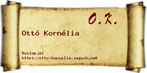Ottó Kornélia névjegykártya